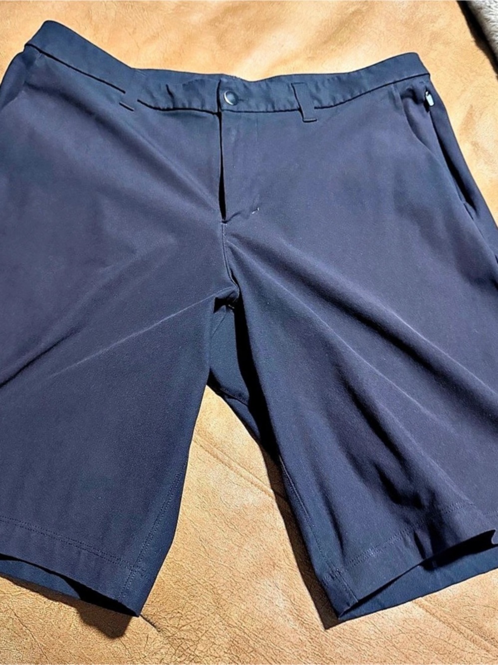 Lululemon ABC Classic-Fit Short Men's Flat Front Shorts in Blue